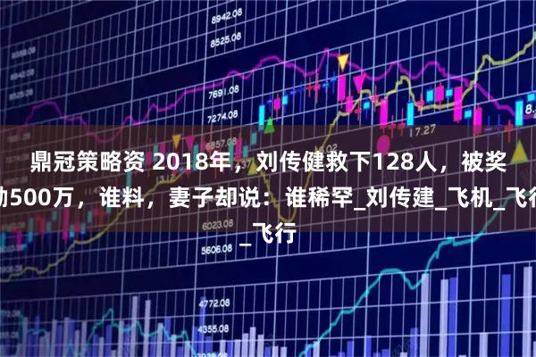鼎冠策略资 2018年，刘传健救下128人，被奖励500万，谁料，妻子却说：谁稀罕_刘传建_飞机_飞行